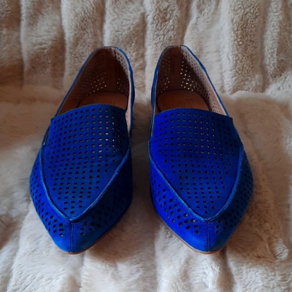 Franco Sarto Shoes - Blue suede loafers